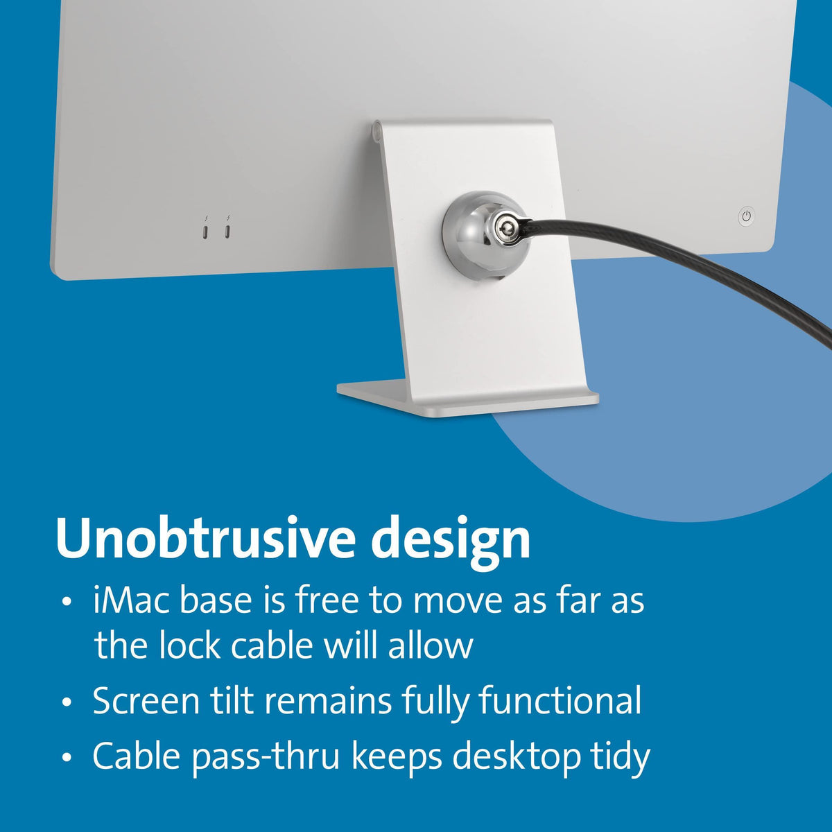 Kensington SafeDome Cable Lock for iMac 24 inch 2021 (K68995WW), Silver