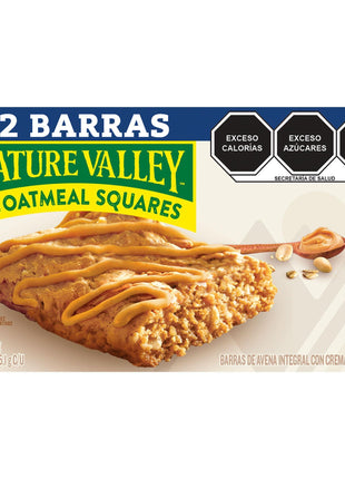 Nature Valley Soft Baked Oatmeal Squares, Peanut Butter, 12 Bars, 14.88 oz