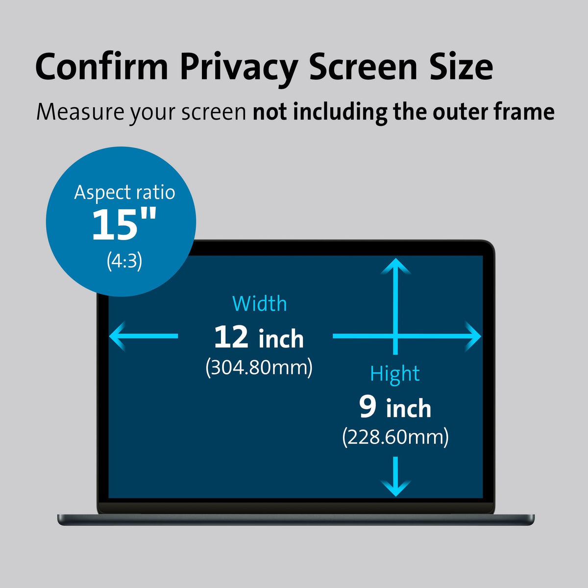 Kensington FP150 Privacy Screen for 15.0" Standard 4: 3 Laptop (K52103WW)