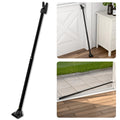 SECURITYMAN 2-in-1 Door Security Bar & Sliding Door Security Bar - Door Jammer Constructed of High Grade Iron - Black Door Stoppers Security Bar