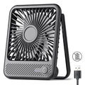 Koonie USB Desk Fan, Strong Wind Ultra Quiet Small Personal Fan with 180° Tilt Folding and 3 Speeds Adjustable, USB-C Corded Powered Mini USB Fan for Office Desktop Bedroom, NO BATTERY