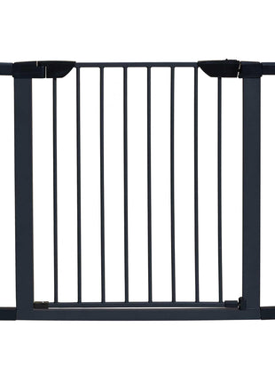 MidWest Homes for Pets 29in Steel Dog Gate, Pressure Mount, to 38in | Pressure Mounted, Expands 29.5"- 38" Wide, Auto-Close Door, Spring-Loaded Latch, Includes Two 3" Extensions