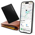SPOTMINDERS Apple MFi Certified Wallet Tracker - Works With Apple Find My Tracking Card for Wallet Card Rechargeable Tag IP68 Waterproof 0.07in Slim Iphone Item Finder Smartcard for Luggage Tags Purse