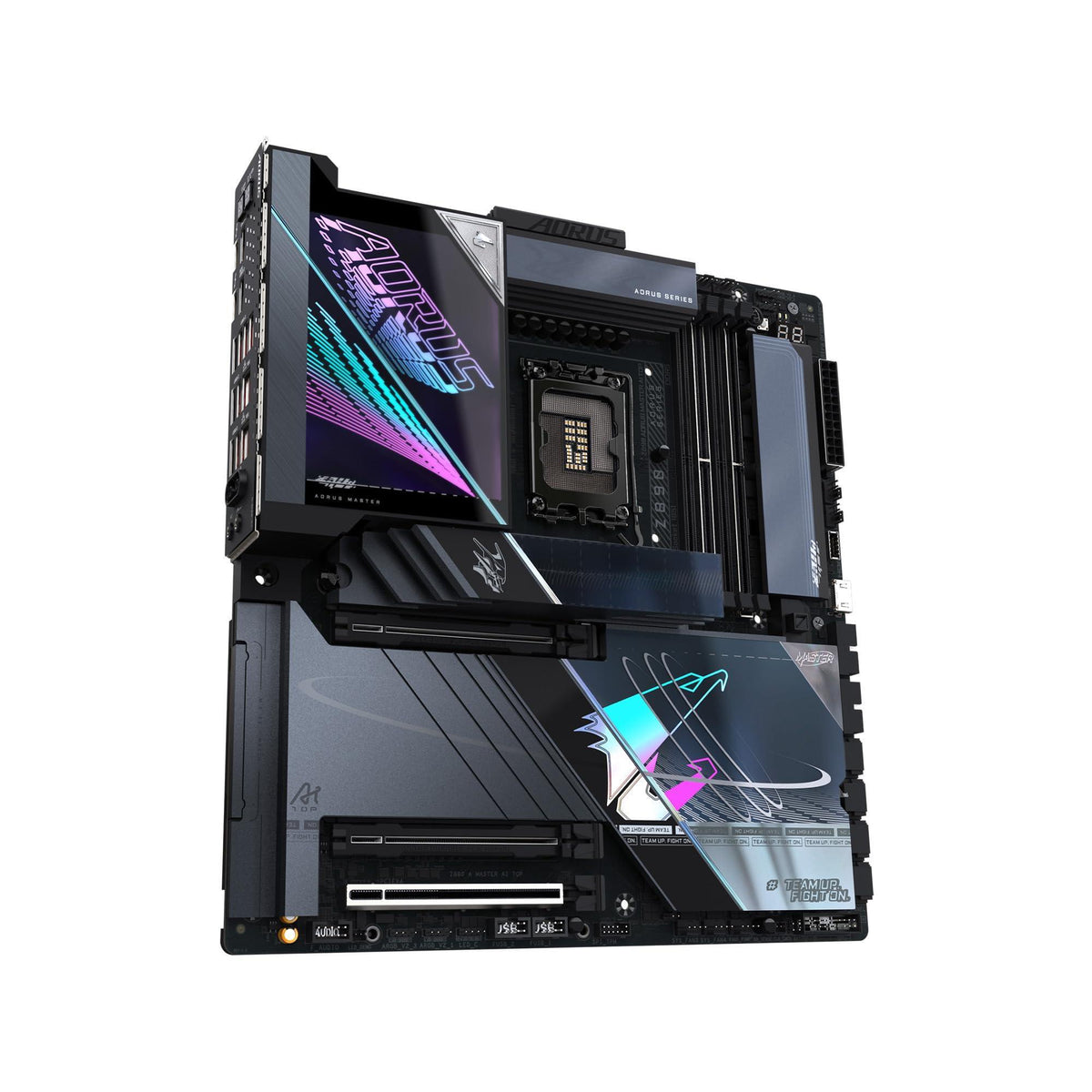 GIGABYTE Z890 AORUS Master AI TOP Intel Core Ultra (Series 2) LGA 1851 Motherboard, E-ATX, DDR5, 4X M.2, PCIe 5.0, Thunderbolt 4, WIFI7, 10GbE LAN, EZ-Latch