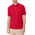 Hanes mens X-Temp Performance Polo Shirt,Deep Red,Large
