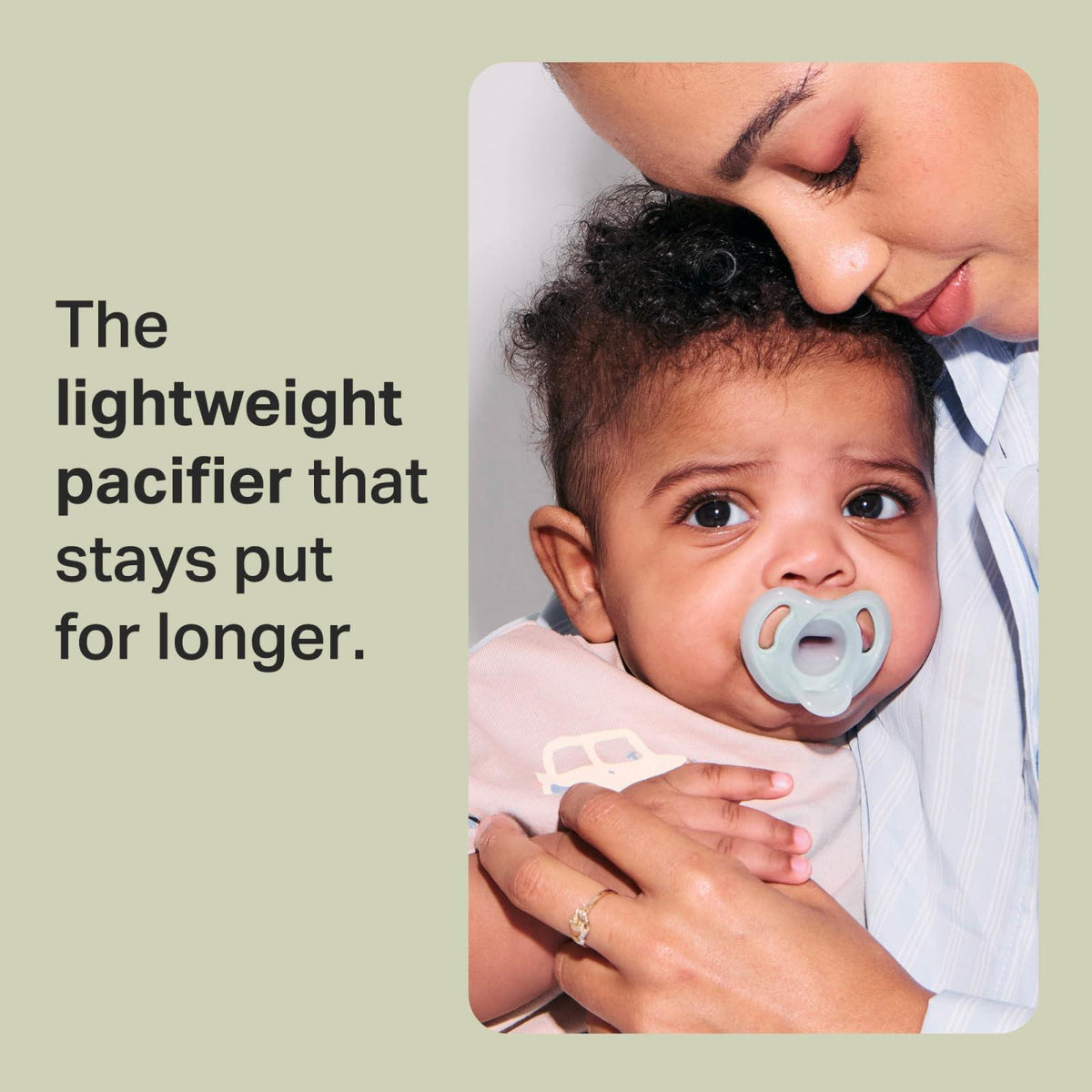 Tommee Tippee Ultra-Light Silicone Pacifier, 0-6 Months, Symmetrical One-Piece Design, BPA-Free Silicone Binkies, Pink/Purple/Green, Pack of 4