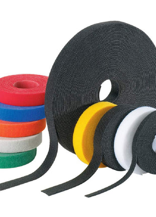 Panduit HLS-75R0 Hook and Loop Roll Cable Tie, 75-Foot Length, Black