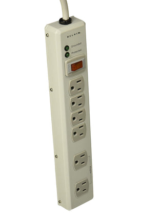 Belkin 6-Outlet Metal Surge Protector with 15' Cord, 885 Joules