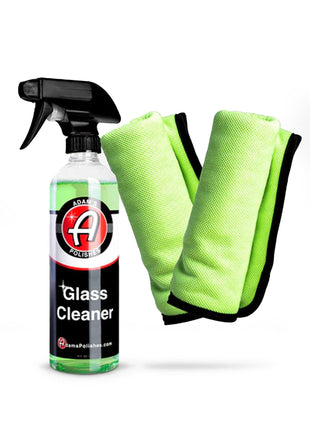 Adam's Polishes Glass Cleaner - Car Window Cleaner | Car Wash All-Natural Streak Free Formula For Car Cleaning | Safe On Tinted & Non-Tinted Glass | Won't Strip Car Wax or Paint Protection