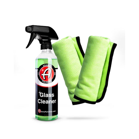 Adam's Polishes Glass Cleaner - Car Window Cleaner | Car Wash All-Natural Streak Free Formula For Car Cleaning | Safe On Tinted & Non-Tinted Glass | Won't Strip Car Wax or Paint Protection
