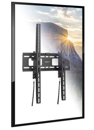 Mount-It! Portrait TV Wall Mount, Low Profile TV Mount for Vertical Mounting of Displays from 37 inch to 75 inch, High 165 lb Weight Capacity, Anti-Theft Design, Tilting Menu Wall Board Mount, Sturdy Design