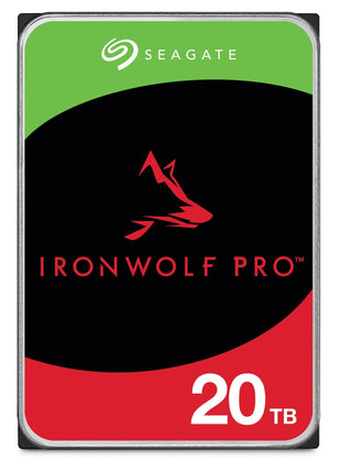 Seagate IronWolf Pro, 20 TB, Enterprise NAS Internal HDD –CMR 3.5 Inch, SATA 6 Gb/s, 7,200 RPM, 256 MB Cache for RAID Network Attached Storage (ST20000NT001) | 7200 RPM drive with CMR technology and SATA III for RAID, NAS and enterprise storage