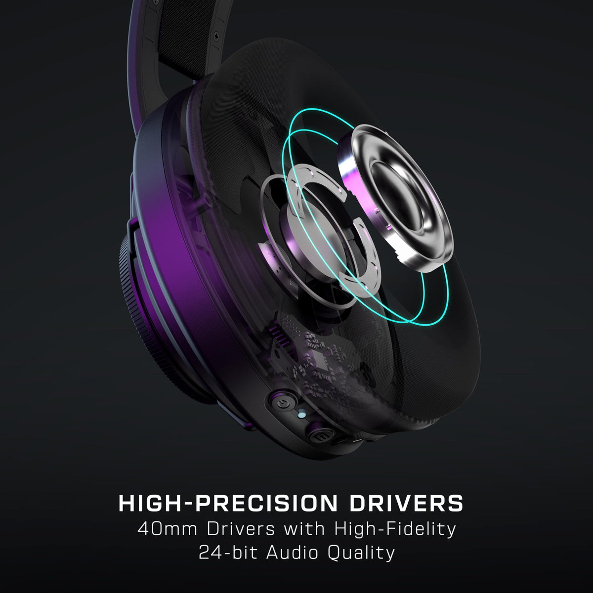 Turtle Beach Atlas Air Wireless Open Back PC Gaming Headset - PC, PS5, PS4, Mobile - 24-bit High-Fidelity Audio, Broadcast Grade Mic, Bluetooth, Floating Earcup, Memory Foam Cushions, 50-Hr Battery
