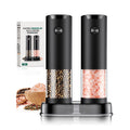 Electric Salt and Pepper Grinder Set Automatic Battery Pepper Mill Shakers Adjustable Coarseness Upgraded Larger Capacity with Led Home and Kitchen Appliances for New House Warming Gifts