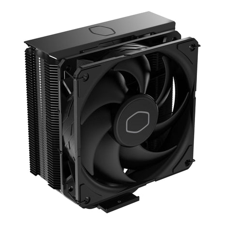 Cooler Master Hyper 212 Black CPU Air Cooler 鈥?120mm High Performance PWM Fan, 4 Copper Heat Pipes, Aluminum Top Cover, Low Noise & Easy Installation, AMD AM5/AM4 & Intel LGA 1851/1700/1200, Black