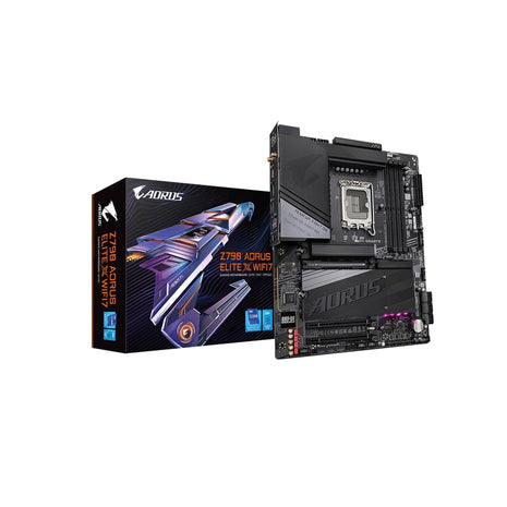 GIGABYTE Z790 AORUS Elite X WIFI7 LGA 1700 ATX Motherboard, Support Intel Core 14th/13th/12th Gen, DDR5, 16+1+2 Power Phase, 4X M.2, PCIe 5.0, USB-C 3.2, WIFI7, 2.5GbE, Q-Flash, EZ-Latch, RGB Fusion