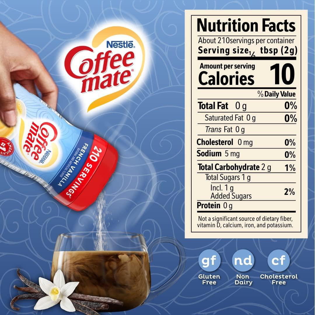 Coffee-mate French Vanilla Powdered Coffee Creamer, 15-Ounce Packages (Pack of 6)