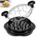 Chicken Shredder Tool Twist for Kitchen, Manual Chicken Breast Grinder Machine for Ground Food, Meat & Vegetables (Elegant Black)