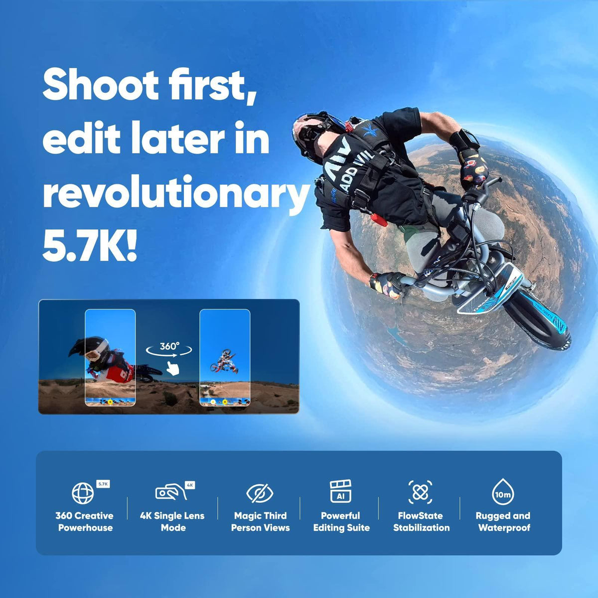 Insta360 X3 Pocket 360 Action Camera All-Purpose Kit