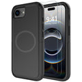 Diverbox for iPhone 16e Case [Compatible with MagSafe] [Shockproof] [Dropproof] [with Screen Protector ] Heavy Duty Protection Phone Case Cover for Apple iPhone 16e 2025 6.1 inch (Black)