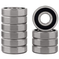 XiKe 10 Pcs 6305-2RS Double Rubber Seal Bearings 25x62x17mm, Pre-Lubricated and Stable Performance and Cost Effective, Deep Groove Ball Bearings.