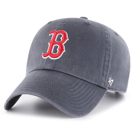 47 Brand MLB Vintage Navy Primary Logo Clean Up Adjustable Baseball Cap Hat, Adult One Size Fits All