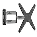 Curved TV Wall Mount Full Motion Bracket (05425A) for Most 23-65 Inch LED/LCD/Plasma Flat TV Screen, Tilt 15°, Swivel 90°, VESA Up to 400x400, Cold-Rolled Steel material, Max Load 77lbs.Power by ProHT