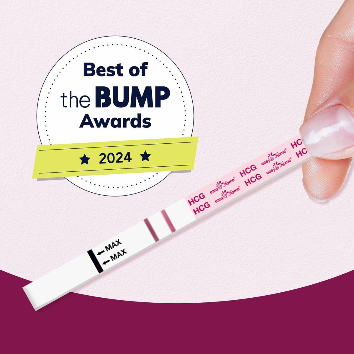 Easy@Home Pregnancy Test Strips Kit, 20 Pack Early Detection hCG Tests - Bulk Pregnancy Strips - Powered by Premom APP
