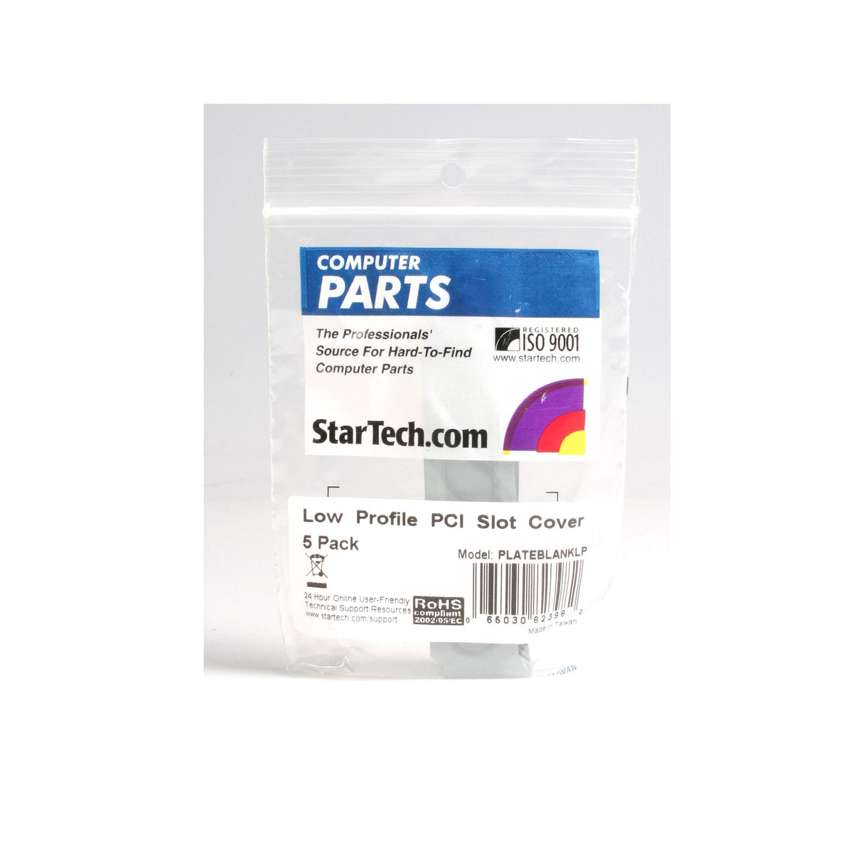 StarTech.com Steel Low Profile Expansion Slot Cover Plate - System slot blanking panel (pack of 5) , TAA (PLATEBLANKLP)