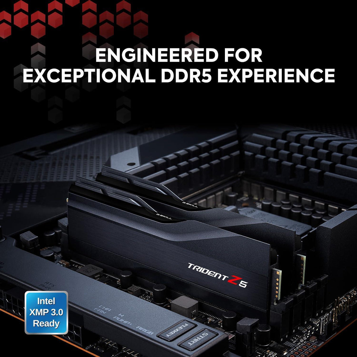 G.SKILL Trident Z5 Series (Intel XMP 3.0) DDR5 RAM 48GB (2x24GB) 8400MT/s CL40-52-52-134 1.40V Desktop Computer Memory UDIMM - Matte Black (F5-8400J4052G24GX2-TZ5K)