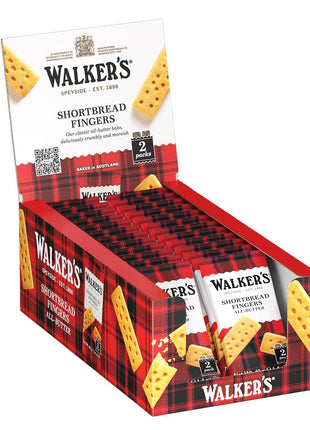 Walker's Shortbread Fingers, Pure Butter Shortbread Cookies, 1.4 Oz (Pack of 24)