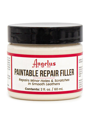 Angelus Leather Filler for Filling or Repairing Holes, Tears, Cracks, Scratches, for Leather Car Seats, Furniture, Shoes - Flexible | Made in USA - 2 fl oz