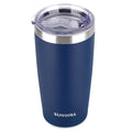 SUNWILL Travel Coffee Tumbler 20 oz, Insulated Mug with Lid, Stainless Steel Cup for Outdoor, Powder Coated Navy