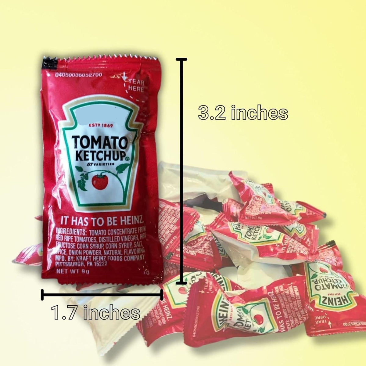 Gift Set: Ketchup Packets (9g) – 50 Count with Spreader in Food-Safe Resealable Bag by CMC Products (approximately 50 packets)