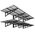 FLEXIMOUNTS 2-Pack 2x6ft Garage Shelving 24-inch-by-72-inch Heavy Duty Wall Mounted Shelves Garage Storage Rack Floating Shelves, 1400lbs Load Capacity, Black, Classic Series