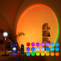 Tsrarey Sunset Lamp Projection, Not Only 21 Colors Sunset Lights, 180 Degree Rotation Led Light, Push Button Switch & APP Control Projector for Party Bedroom Decor