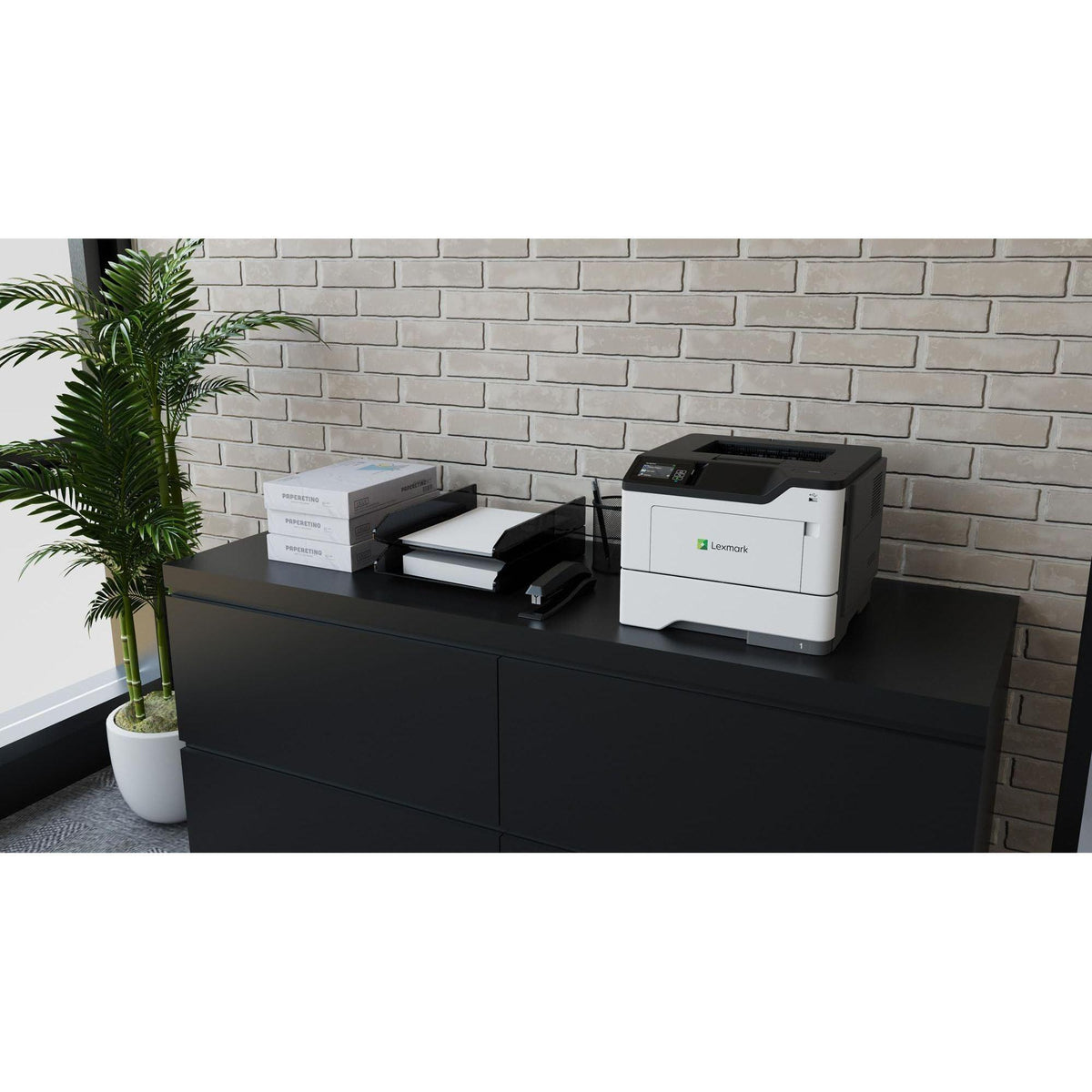 Lexmark MS631dw Monochrome Laser, Duplex (2-Sided) Printing: Integrated Duplex, Print Speed: Up to 50 ppm, Energy Star, 2.8 inch (7.2 cm) Color Touch Screen (38S0400)
