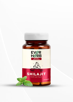 EVERHERB Pure Ayurvedic Shilajit Gold 500 mg for Strength & Stamina for Men 60 Capsules