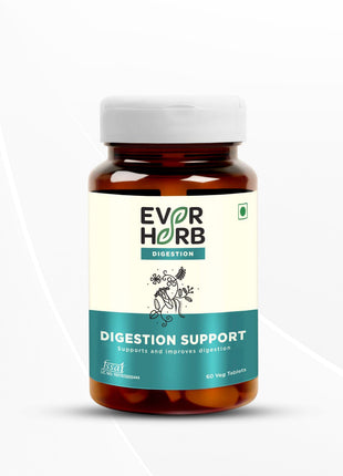 EVERHERB Digestion Support - Blend Of 11 Powerful Herbs - Gut Protector 60 Tablet