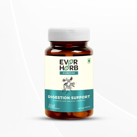 EVERHERB Digestion Support - Blend Of 11 Powerful Herbs - Gut Protector 60 Tablet