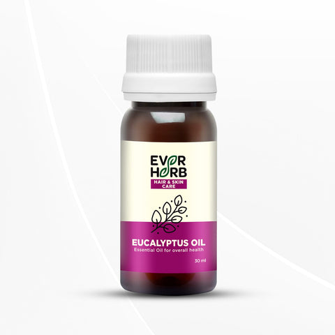 Everherb Helps with Cold and Cough, Dandruff and Hair Fall and Eucalyptus Oil (Nilgiri Oil) - 30 ml