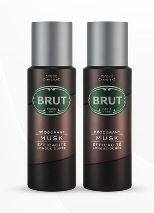 Brut Musk Deodorant with Musky and Woody Fragrance Deo Combo, 200 ml Pack of 2