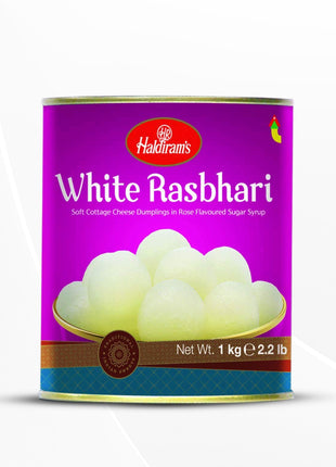 Haldiram's Delhi Tin Sweet White Rasbhari 1kg