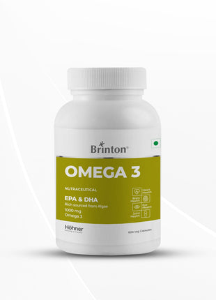 Hohner Omega 3 Vegan, EPA DHA Rich Sourced from Green Algae (1000mg) 30 capsules