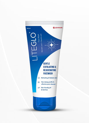 Lite Glo Face Wash - contains Vitamin C, Glycolic Acid and Mandelic Acid | 100 ML
