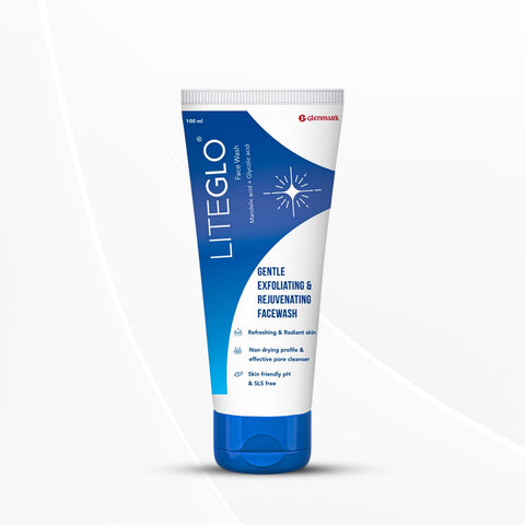 Lite Glo Face Wash - contains Vitamin C, Glycolic Acid and Mandelic Acid | 100 ML