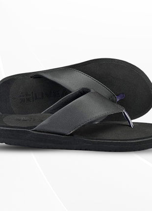 LivEasy Acupressure and Magnetic Slippers for Men - Black - Acupressure - UK 6