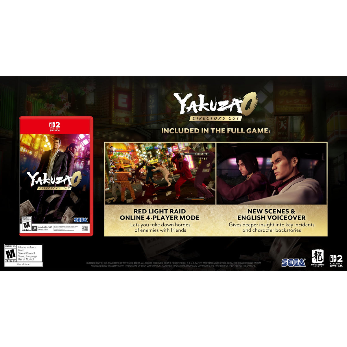 Yakuza 0: Director’s Cut - Nintendo Switch 2