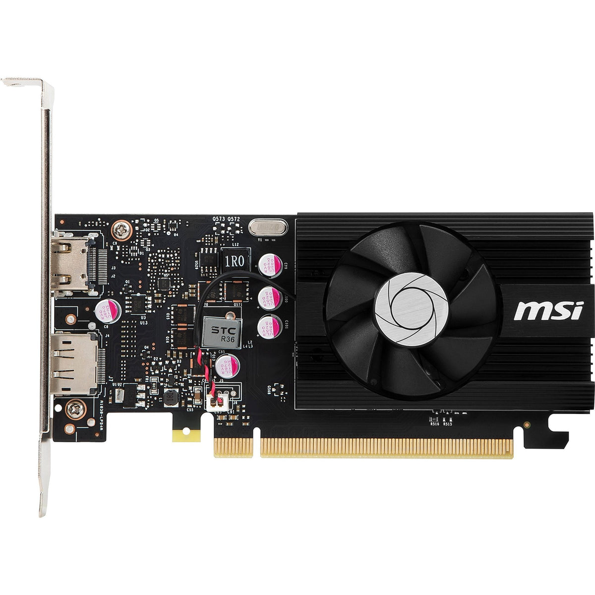 MSI Gaming GeForce GT 1030 4GB DDR4 64-bit HDCP Support DirectX 12 DP/HDMI Single Fan OC Graphics Card (GT 1030 4GD4 LP OC)