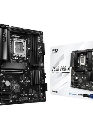 ASRock Z890 Pro-A Motherboard Intel Core Ultra LGA1851 RL-ILM DDR5 8666 MHz 256 GB ATX Motherboard PCIe 5.0